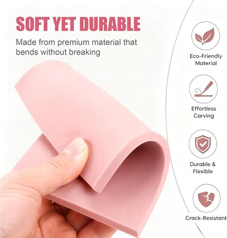 Linoleum Rubber Linocut Blocks 6-Pack 8x12in Printmaking Stamp Carving Premium printmaking Supplies: 6-Pack Soft 8x12in Pink Rubber Linoleum Blocks. Easy Carve Block Printing, Stamp Carving in Saudi Arabia