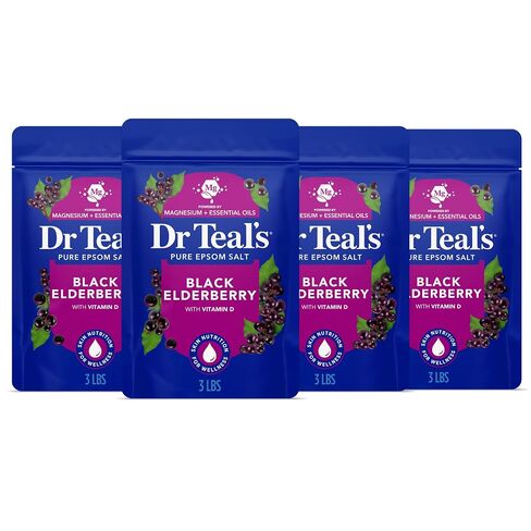Dr Teal's Salt Soak with Pure Epsom Salt, Restore & Replenish with Pink Himalayan Mineral, 3 lbs in Kuwait