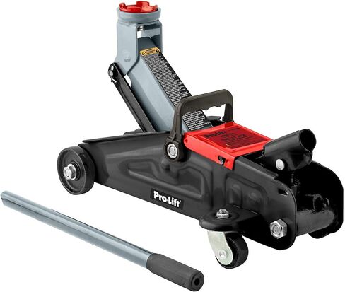 رافعة سيارة رافعة هيدروليكية رمادية اللون من Pro-LifT F-2315PE مع حقيبة مصبوبة بالنفخ - سعة 3000 رطل، 12 بوصة in Kuwait