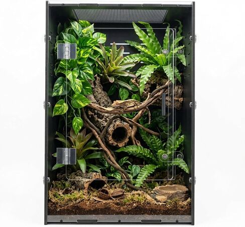 16x16x24 PVC Reptile Terrarium, 25 Gallon Tank for Adult Reptiles Habitat in Kuwait