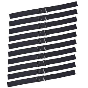 10 Pcs Adjustable Wig Straps, Black Elastic Bands for Wig Making (Width 1 inch) in Kuwait