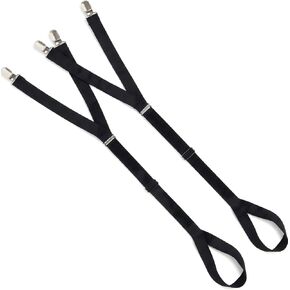 BVB Adjustable Elastic Stirrup Shirt Stays, Black Garters, 1 Pair in Kuwait