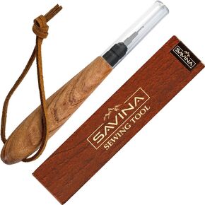 SAVINA Needle Threader for Hand Sewing,Hardwood Handle Stainless Steel Hook in Saudi Arabia