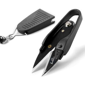 Beaditive Premium Thread Snips - Thread, Yarn, Embroidery Snipper for Sewing, Quilting, Knitting, Jewelry Making - High-Carbon Steel Blades with Protective Cap and Lanyard (Purple) in Kuwait