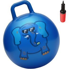 WALIKI Hopper Ball for Kids| Hippity Hop | Jumping Hopping Therapy Ball | Field Day | Blue (Ages: 7-9 (20"/50CM)) in Saudi Arabia