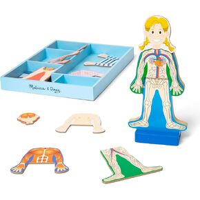 Melissa & Doug Magnetic Human Body Anatomy Play Set With 24 Magnetic Pieces and Storage Tray in Saudi Arabia
