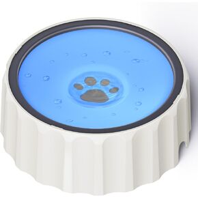 9.1" X 3.5" Dog Water Bowl No Spill 70oz/2L Large Capacity Dispenser Non Slip No Splash Bowl Pet Slow Feeder No Drip Dog Water Bowl on Vehicle Slow Water Bowl for Dogs and Cats in Kuwait