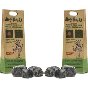 Dog Rocks for Urine Burning Grass - 200g Each - Natural Pet Rock to Help Maintain Green Lawn - Grass Savers for Dog Urine - 4 Month Supply for Use in Water Bowls or Yard (Pack of 2) in Kuwait