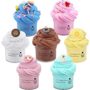 7 Pack Cake Butter Slime Kits, Soft and Non-Sticky Slime Kit Party Favors for Girls and Boys in Saudi Arabia