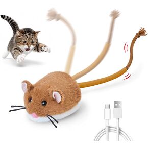 Potaroma Interactive Cat Toy Rechargeable Motion Activated Rolling Mouse in Kuwait