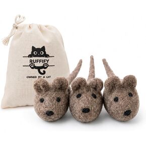 Cat Mice Toy 3 Pack, Felt Mouse Toy for Indoor Cats, No Catnip in Kuwait