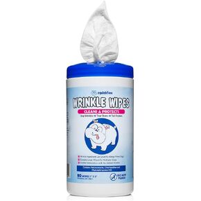 Squishface Wrinkle Wipes – Tear Stain & Deodorizing Dog Wipes, 80ct in Kuwait