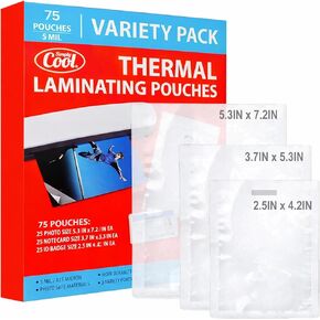 5MIL Thermal Laminating Sheets (500 Count) 4.3x6.3 inch, Card Size Dry-Erase Friendly Laminating Pouches, Compatible with All Standard Laminators, Crystal Clear Laminated Finish in Saudi Arabia