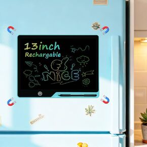 Rechargeable LCD Writing Tablet for Kids, 16 Inch Colorful Drawing Tablet, Educational Toddler Drawing Pad, ​Reusable Learning Toys for Kids (Ages 3-8), Ideal Gift for Christmas Birthday (Blue) in Kuwait