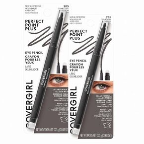 COVERGIRL Perfect Point PLUS Eyeliner, One Pencil, Black Onyx Color, Self Sharpening Eyeliner Pencil, Smudger Tip for Blending (packaging may vary) in Saudi Arabia
