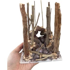 AWXZOM Aquarium Driftwood Centerpiece Aquarium Landscape, Handcrafted Fish Tank hardscape Landscape in Kuwait