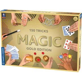 Thames & Kosmos Magic: Gold Edition | Playset with 150 Tricks | 96 Page Full Color Instruction Manual | 42 Props | Video Tutorials | Fun for Kids 8+ in Kuwait