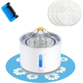 Wonder Creature Cat Water Fountain Stainless Steel Lid 81oz/2.4L-3 Filters in Kuwait