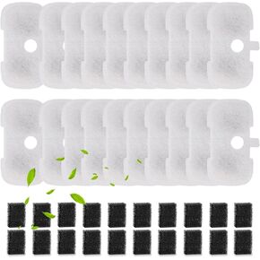 SORON 20 Packs Filter Replacement Compatible with PETLIBRO Cat Water Fountain PLWF005/PLWF105/PLWF115/PLWF106/PLWF116/PLWF305, Upgrade Replacement Filters Fit Pet libro Water Fountain, Easy to Install in Kuwait