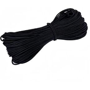HORNO Round Black Elastic Cord-1/8-Inch (3mm) 10 Yards in Saudi Arabia