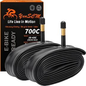 2 Pack 28" 700C Road Bike Tubes 700x35C/38C/40C/43C AV48mm Valve 700C Tubes Compatible with 700 x 35C 700x36C 700x37C 700 x 38C 700x39C 700 x 40C 700x41C 700 x 42C 700 x 43C Bike Tire Tubes in Saudi Arabia