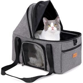 BurgeonNest Top-Expandable Cat Carrier with Semi-Open Canopy, Up to 15 lbs in Saudi Arabia