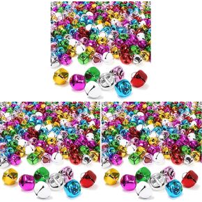 Jingle Bells for Crafts, 8 Colors Large Jingle Bells Christmas Jingle Bell, Cheerful Sound Craft Bells for Wreath, Holiday Home and Christmas Decoration, 0.6 Inch, 120 Pcs in Kuwait