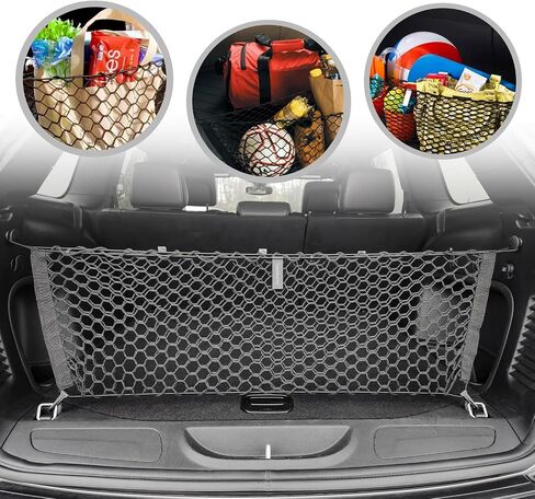 Envelope Style Trunk Mesh Cargo Net - for Jeep Grand Cherokee 2011-2021 Car Accessories - Premium Trunk Organizers and Storage - SUV Truck Cargo Nets - Vehicle Carrier Organizer for Cherokee WK in Kuwait