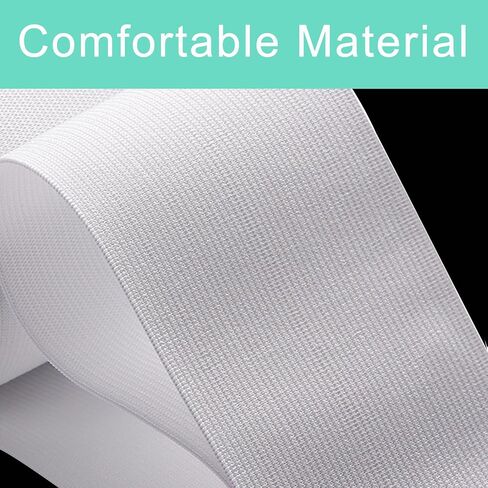 MYUREN 4 Sizes White Elastic Band Bundle for Sewing - 0.6/1/1.5/2 Inch Wide in Saudi Arabia