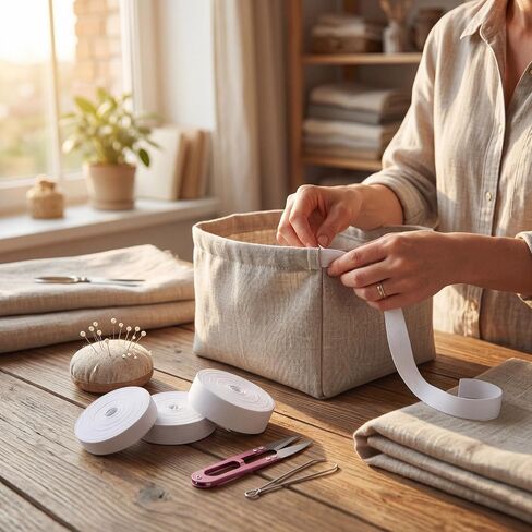 MYUREN 4 Sizes White Elastic Band Bundle for Sewing - 0.6/1/1.5/2 Inch Wide in Saudi Arabia