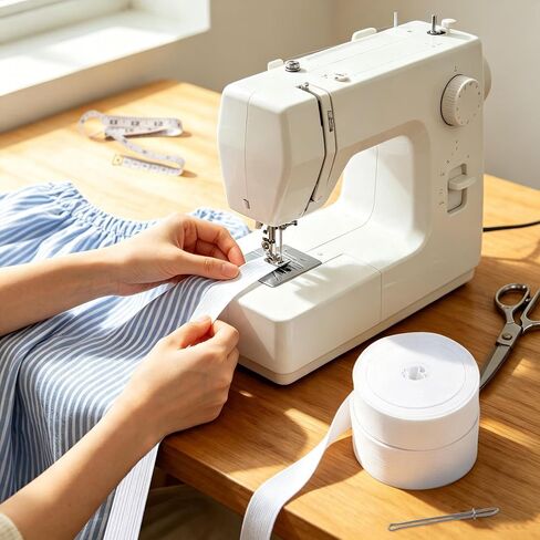 5 Rolls Strong Elastic Bands for Sewing | 0.4/0.6/1/1.5/2 Inch Width 6 Yard in Saudi Arabia