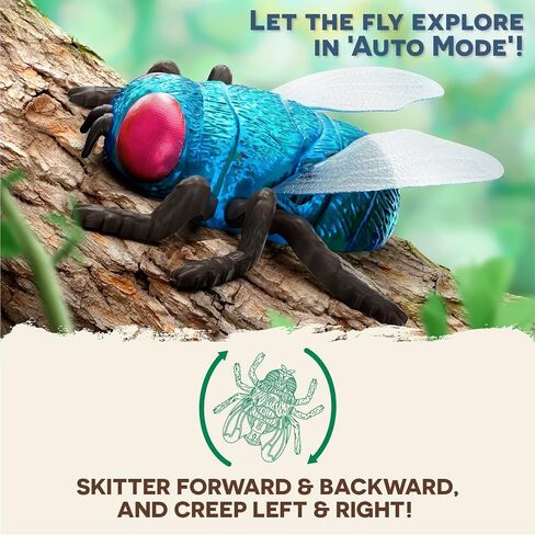 Terra by Battat Remote-Controlled Climbing Fly - RC Blue Bottle Fly Bug Toy in Saudi Arabia