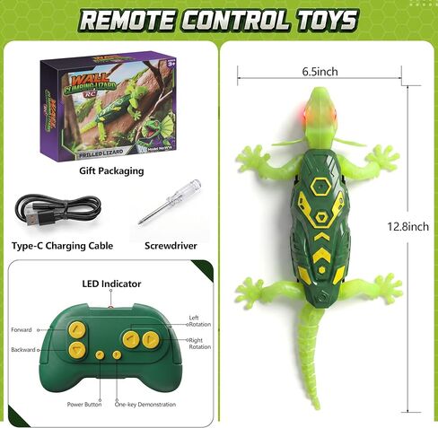 Wall Crawler Gecko, Rechargeable Remote Control Lizard in Kuwait