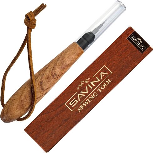 SAVINA Needle Threader for Hand Sewing,Hardwood Handle Stainless Steel Hook in Saudi Arabia