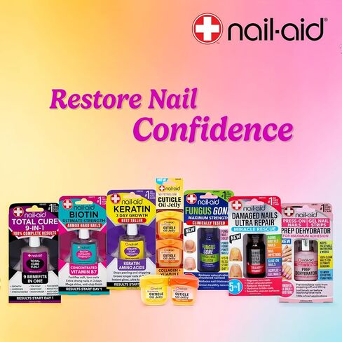Nail-Aid Sapphire Strengthener & Mega Growth Treatment - Clear, 0.55 Fl Oz in Kuwait