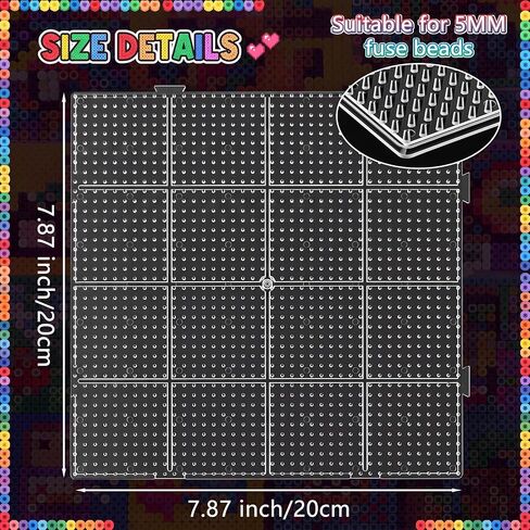 1 Pcs 5 mm Large Fuse Bead Board 7.87 x 7.87 Inches in Kuwait