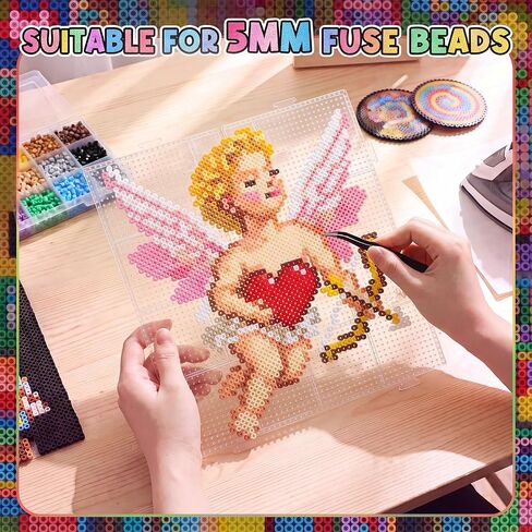 1 Pcs 5 mm Large Fuse Bead Board 7.87 x 7.87 Inches in Kuwait