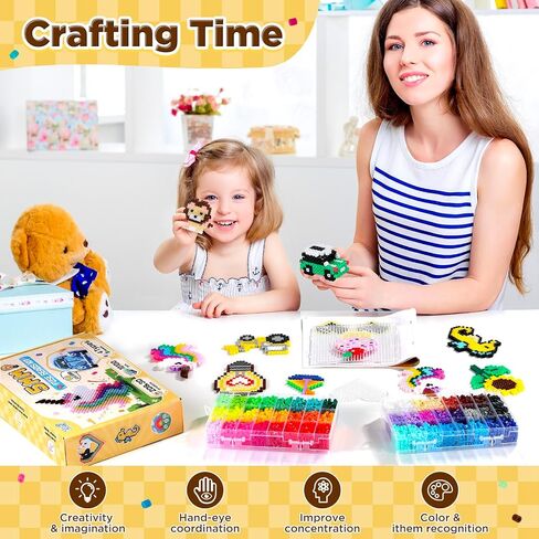 Zefy Fuse Beads Kit 48 Colors 10100 Pcs 5mm Melting Beads in Kuwait