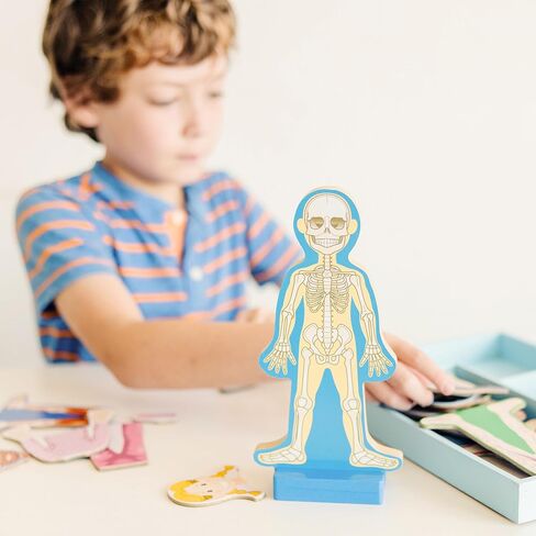 Melissa & Doug Magnetic Human Body Anatomy Play Set With 24 Magnetic Pieces and Storage Tray in Kuwait