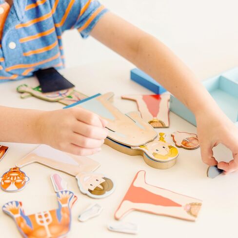 Melissa & Doug Magnetic Human Body Anatomy Play Set With 24 Magnetic Pieces and Storage Tray in Kuwait