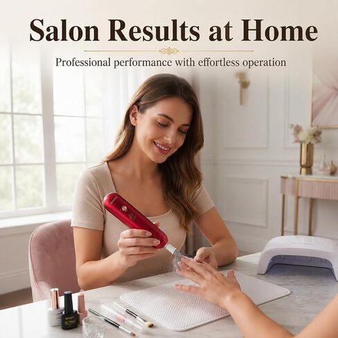 Professional Manicure Pedicure Set, Cordless Electric Nail File Kit, Rechargeable Nail Grinder for Thick Nails, 5 Speeds Hand Foot Nail Care Trimmer Buffer Tools in Kuwait
