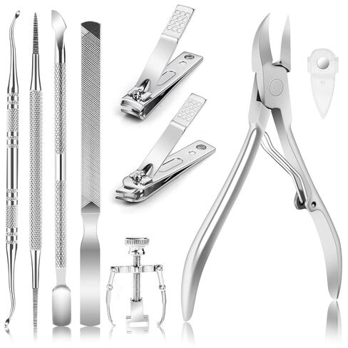 3 Pack Toenail Clippers Nail Clippers Toenail Clippers Nail Clippers for Ingrown Thick Nail Toenail Clippers Kit Suitable for Home Family Nail Salon（Black Red Blue） in Saudi Arabia