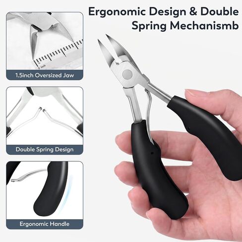 JTIEO 9PCS Toenail Clippers Tool, Ingrown Toenail Treatment Stainless Steel Removal Kit Professional Tool Set for Ingrown & Thick Nail in Saudi Arabia