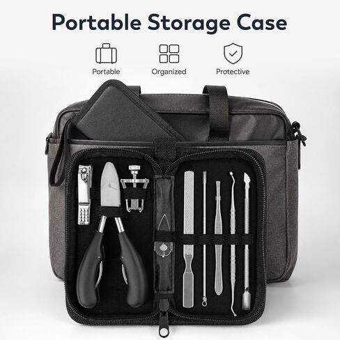 JTIEO 9PCS Toenail Clippers Tool, Ingrown Toenail Treatment Stainless Steel Removal Kit Professional Tool Set for Ingrown & Thick Nail in Saudi Arabia