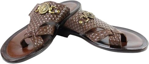 Dylan Brown Men’s Italian Leather Sandals Shoes in Kuwait