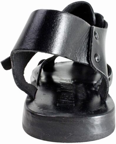 Liam Black Men’s Italian Leather Sandals Shoes in Kuwait