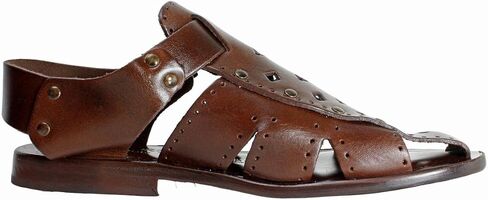 Liam Brown Men’s Italian Leather Sandals Shoes in Kuwait