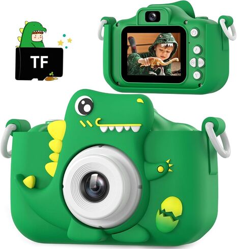 Upgrade Unicorn Kids Camera, Christmas Birthday Gifts for Girls Boys Age 3-12, 1080P HD Selfie Digital Video Camera for Toddlers, Cute Portable Little Girls Boys Gifts Toys for 3 4 5 6 7 8 9 Years Old in Kuwait