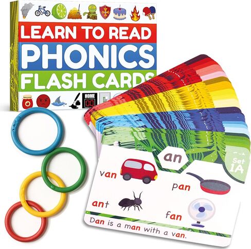 بطاقات فلاش الصوتيات - تعلم القراءة في 20 مرحلة صوتية - Digraphs CVC يمزج أصوات حروف العلة الطويلة - ألعاب الصوتيات للأطفال الذين تتراوح أعمارهم بين 4-8 رياض الأطفال الصف الثاني نشاط الدراسة التعليمية المنزلية in Kuwait