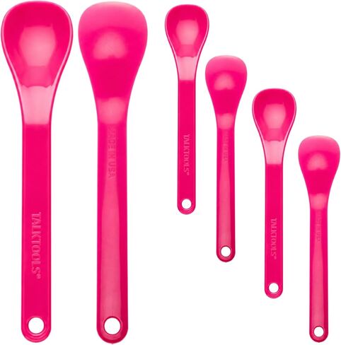 TalkTools Magenta Spoons Bumpy | Silicone Self-Feeding Utensils Set for Kid and Toddler | Encourages Lip Closure | Oral Awareness | Normalize Food Texture Acceptance (Bumpy, 6 Pack) in Kuwait